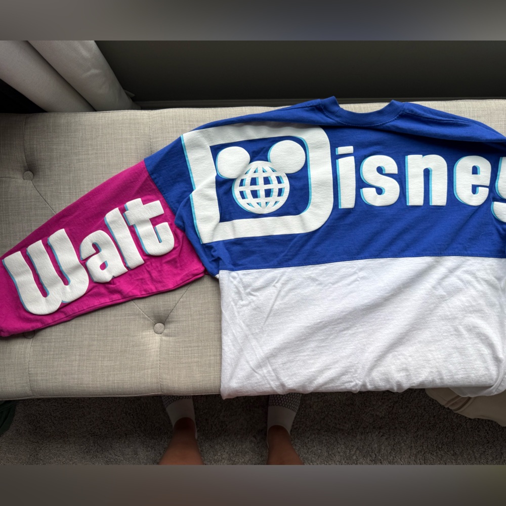 Disney Mickey Mouse Colorblock Sweatshirt - Blue, Pink, Yellow - Picture 4 of 6